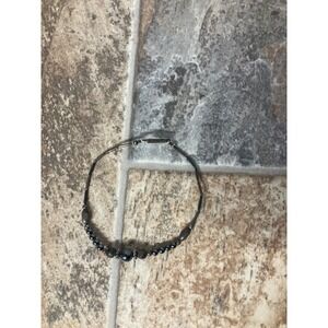 Hematite Beaded  Bracelet Anklet Mens Womens Hematite Tone‎